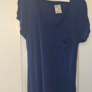 Blue Top with flare bottom